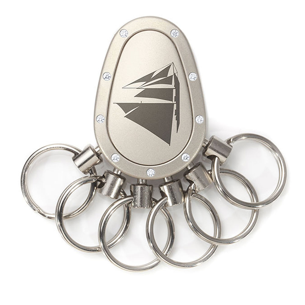 Spikey Motiv Nautik 1, Nickel matt Swarovski