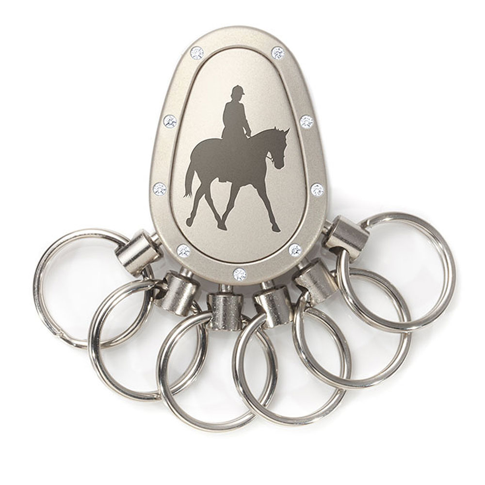 Spikey Motiv Reiten 3, Nickel matt Swarovski